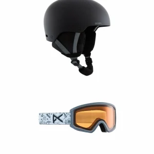 Kids Anon Rime 3 Helmet - Kids' + Tracker 2.0 Goggles - Kids'