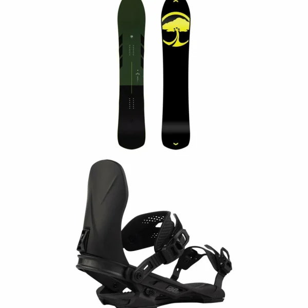 Arbor Coda Snowboard + Hemlock Snowboard Bindings 2025