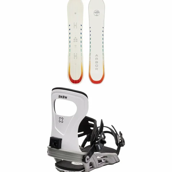 Arbor Mantra Rocker Snowboard + Bent Metal Metta Snowboard Bindings - Women's 2024