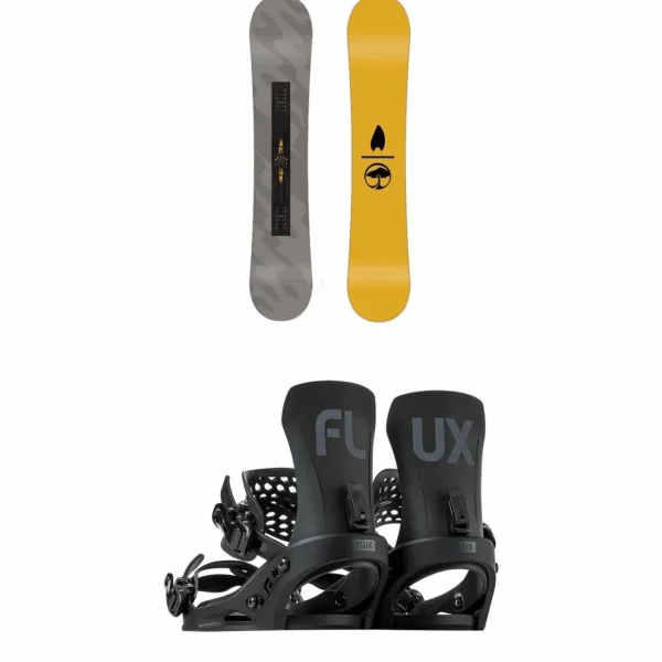 Arbor Metal Machine Snowboard + Flux EM Snowboard Bindings 2025