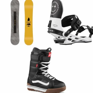 Arbor Metal Machine Snowboard + Hemlock Snowboard Bindings + Vans Hi-Standard Pro Snowboard Boots 2025