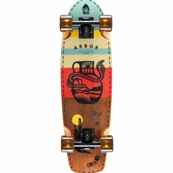 Arbor Pocket Rocket Artist Jess Mudgett Cruiser Skateboard Complete