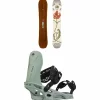Arbor Swoon Rocker Snowboard + Acacia Snowboard Bindings - Women's 2025