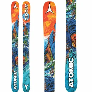 Kids Atomic Bent Chetler Mini Skis + Colt 7 GW Ski Bindings + K2 Reverb Ski Boots + evo Lil Send'r Adjustable Ski Poles + evo Sessel Helmet + Goggle Combo - Kids'