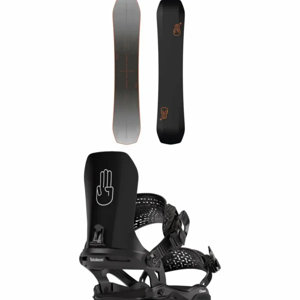 Bataleon Disaster+ Snowboard + Chaos Asymwrap Snowboard Bindings 2025