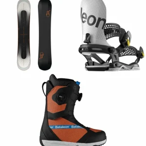 Bataleon Evil Twin+ Snowboard + Blaster Asymwrap Snowboard Bindings + Salsa BOA Snowboard Boots 2025