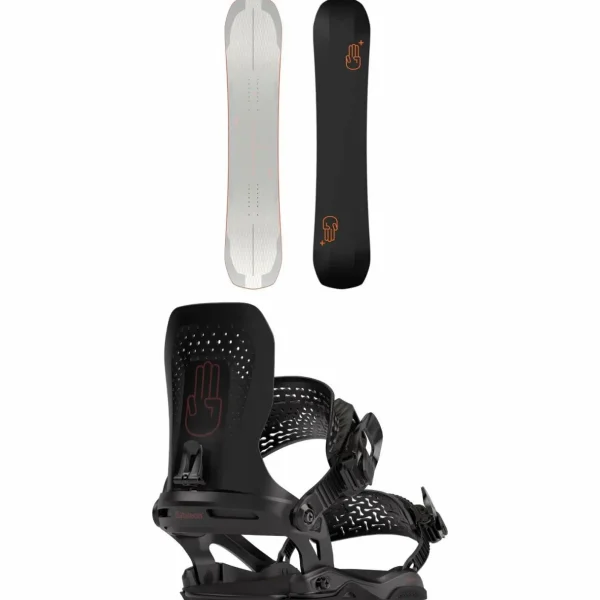 Bataleon Push Up+ Snowboard + Donna Asymwrap Snowboard Bindings - Women's 2025