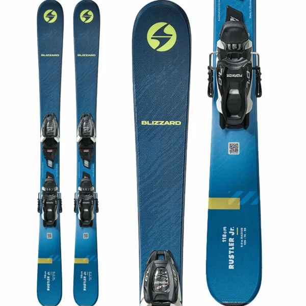 Kids Blizzard Rustler Twin Jr Skis + 4.5 FDT WB Bindings - Kids' 2025