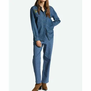 Women Brixton Bowery Boyfriend Overshirt - Women's