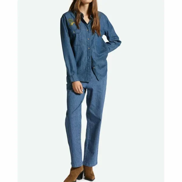 Women Brixton Bowery Boyfriend Overshirt - Women's