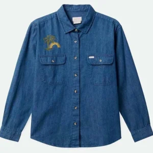 Women Brixton Bowery Boyfriend Overshirt - Women's