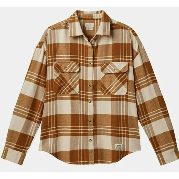 Women Brixton Bowery Classic Long-Sleeve Flannel - Women's