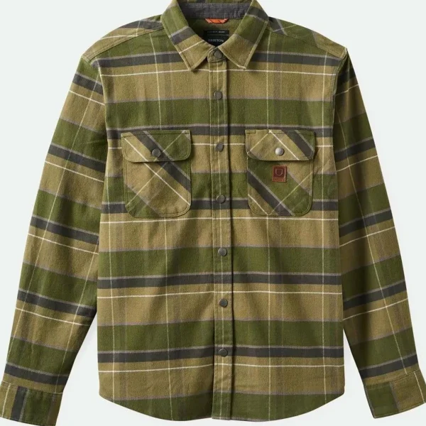 Brixton Buiders Bowery Stretch Water Resistant Long-Sleeve Flannel - Men's