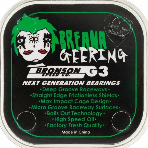 Bronson Speed Co. G3 Breana Geering Pro Skateboard Bearings