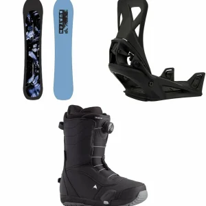 Burton Cartographer Snowboard + Step On Snowboard Bindings + Ruler Step On Snowboard Boots 2025