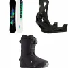 Burton Custom Flying V Snowboard + Step On Snowboard Bindings + Ruler Step On Snowboard Boots 2025
