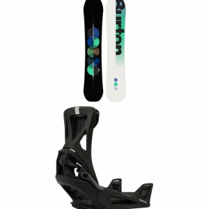 Burton Custom Flying V Snowboard + Step On Genesis Snowboard Bindings 2025
