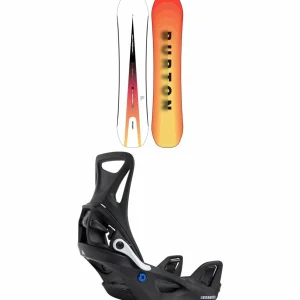 Kids Burton Custom Smalls Snowboard + Step On Snowboard Bindings - Kids'