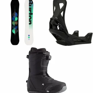 Burton Custom Snowboard + Step On Snowboard Bindings + Ruler Step On Snowboard Boots 2025