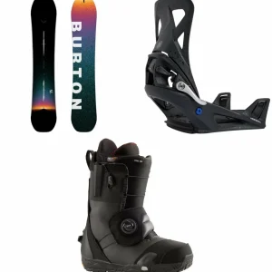 Burton Custom X Snowboard + Step On X Snowboard Bindings  + Ion Step On Snowboard Boots 2025