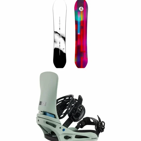 Burton Family Tree Gril Master Snowboard + Cartel X Snowboard Bindings 2025