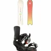 Burton Family Tree Short Stop Snowboard + Lexa EST Snowboard Bindings - Women's 2024