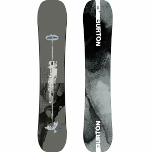 Burton Instigator Flat Top Snowboard + Freestyle Snowboard Bindings 2025