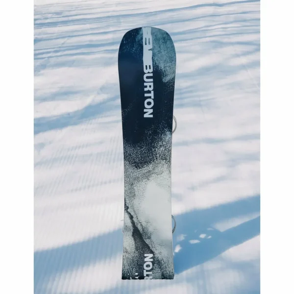 Burton Instigator Flat Top Snowboard + Freestyle Snowboard Bindings 2025