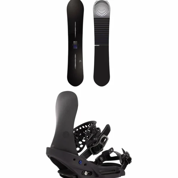 Burton Mystery Series Day Trader Snowboard + X EST Snowboard Bindings 2025