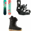 Burton Yeasayer Flying V Snowboard + Scribe Snowboard Bindings + Limelight Boa Snowboard Boots - Women's 2025