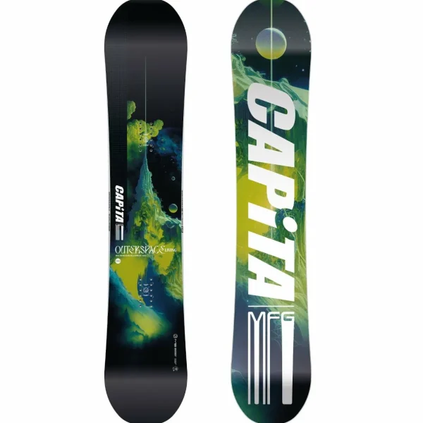 CAPiTA Outerspace Living Snowboard + Union STR Snowboard Bindings + thirtytwo Shifty Boa Snowboard Boots 2025