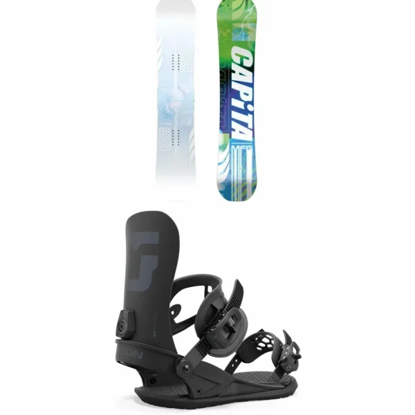 CAPiTA Pathfinder Reverse Camber Snowboard + Union Strata Snowboard Bindings 2025
