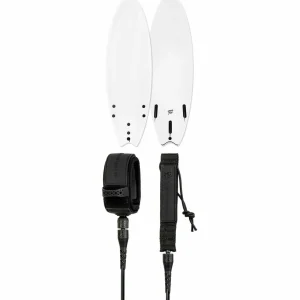 Catch Surf Blank Series 6'0 Fish - Tri Fin Surfboard + Creatures of Leisure Comp 6' Surf Leash