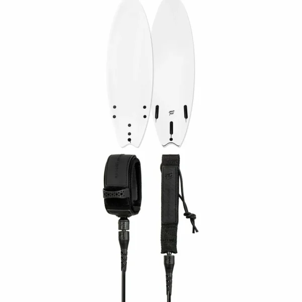 Catch Surf Blank Series 6'0 Fish - Tri Fin Surfboard + Creatures of Leisure Comp 6' Surf Leash