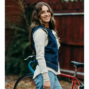 Women Deso Folsom Denim Vest - Women's