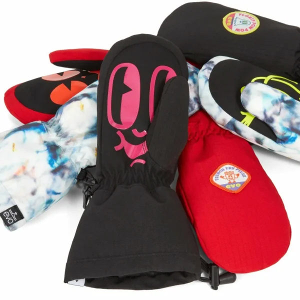 Kids evo Sessel Helmet + Goggle Combo + Sessel Mittens + Sessel Polylana Pom Beanie - Kids'