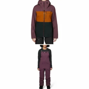 Women Flylow Lucy Jacket + Foxy Bibs - Women's 2024