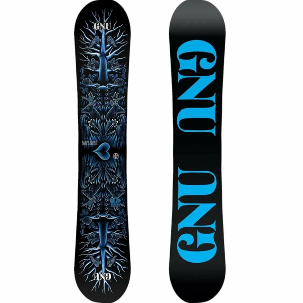 GNU Asym Ladies Choice C2X Snowboard + Bent Metal Forte Snowboard Bindings - Women's 2025
