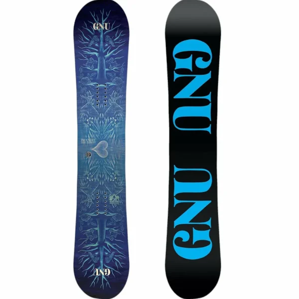 GNU Asym Pro Choice C3 Snowboard + Bent Metal Stylist Snowboard Bindings - Women's 2025