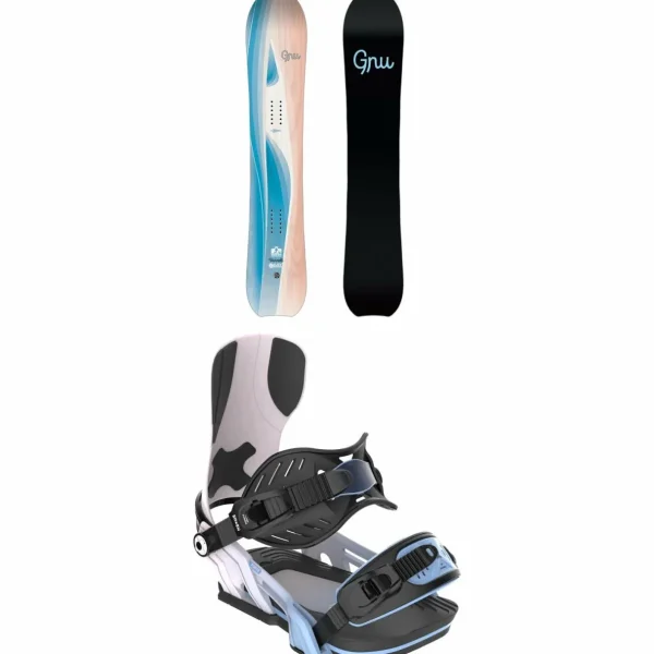 GNU Barrett C3 Snowboard + Bent Metal Forte Snowboard Bindings - Women's 2025