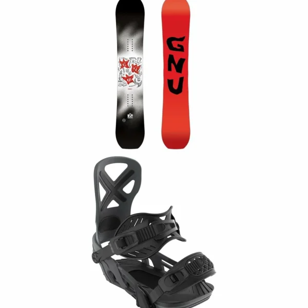 GNU C-Money C3 Snowboard + Bent Metal Anvil Snowboard Bindings 2025