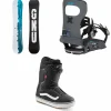 GNU GWO C3 LTD Snowboard + Bent Metal Joint LTD Snowboard Bindings + Vans Aura OG Snowboard Boots 2025