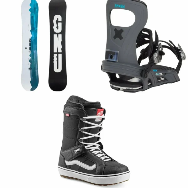 GNU GWO C3 LTD Snowboard - Blem + Bent Metal Joint LTD Snowboard Bindings + Vans Hi Standard OG Snowboard Boots 2025