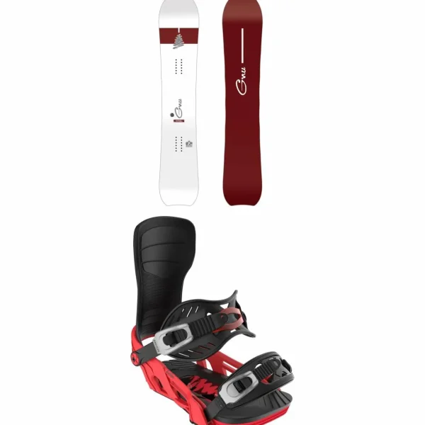 GNU Hyper C2X Snowboard + Bent Metal Axtion Snowboard Bindings 2025