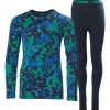 Kids Helly Hansen Graphic Lifa Merino Midweight Baselayer Set - Kids'