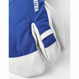 Women Hestra Army Leather Heli Ski 3-Finger Mittens