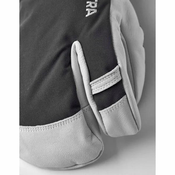 Women Hestra Army Leather Heli Ski 3-Finger Mittens
