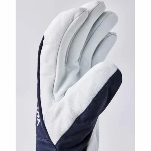 Women Hestra Army Leather Heli Ski 5-Finger Gloves