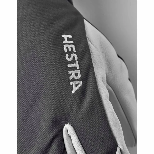 Women Hestra Army Leather Heli Ski 3-Finger Mittens
