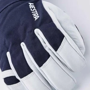 Women Hestra Army Leather Heli Ski 5-Finger Gloves